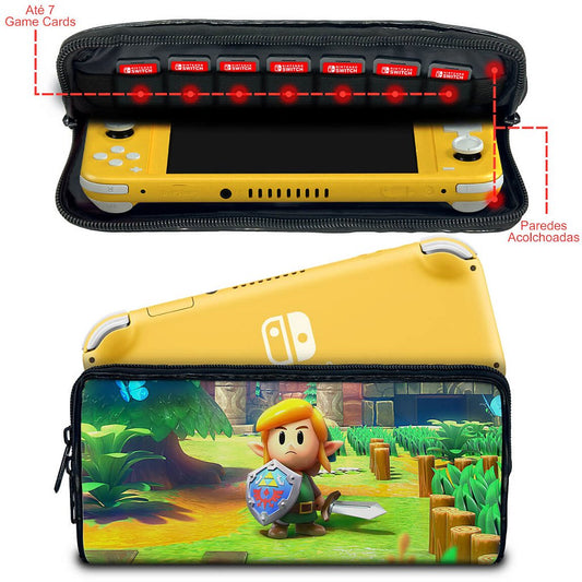 Case Nintendo Switch Lite Bolsa Estojo - Zelda Link's Awakening