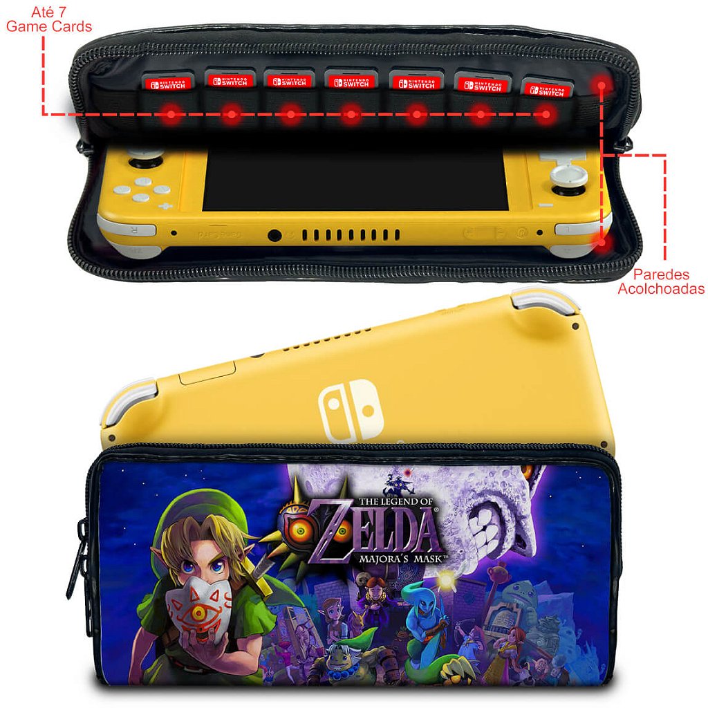 Case Nintendo Switch 1 Lite Bolsa Estojo - Zelda: Majoras Mask - Pop Arte Skins - foto 2
