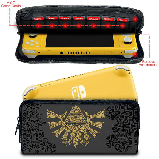 Case Nintendo Switch Lite Bolsa Estojo - Zelda Tears of the Kingdom Edition