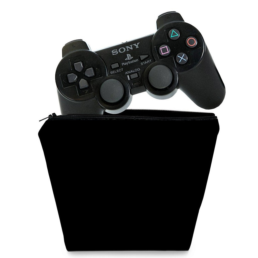 Capa Case PS2 Controle - Preta All Black
