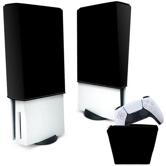 KIT Capa Anti Poeira e Case Controle PS5 Fat Vertical - Preta All Black