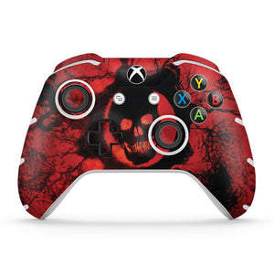 Skin Anti-Rage Xbox One Slim X Controle - Gears of War - Skull