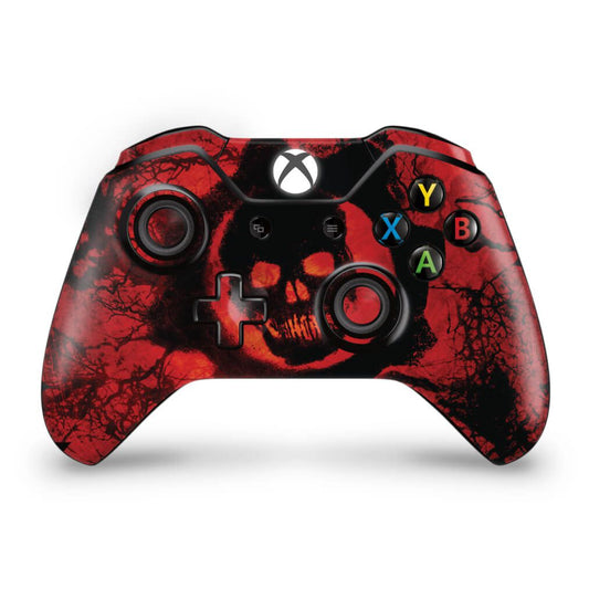 Skin Anti-Rage Xbox One Fat Controle - Gears of War - Skull