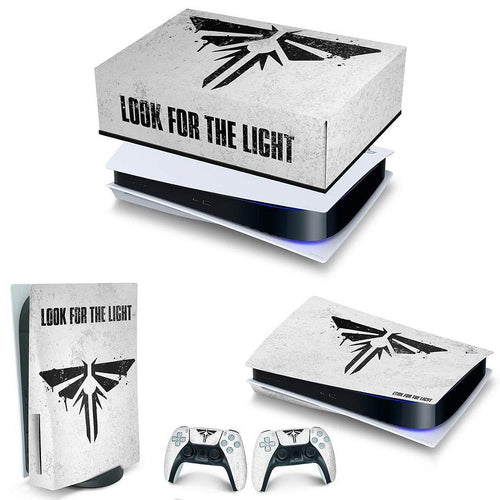 KIT Capa Anti Poeira e Skin Anti-Rage PS5 Fat Horizontal - Modelo 138