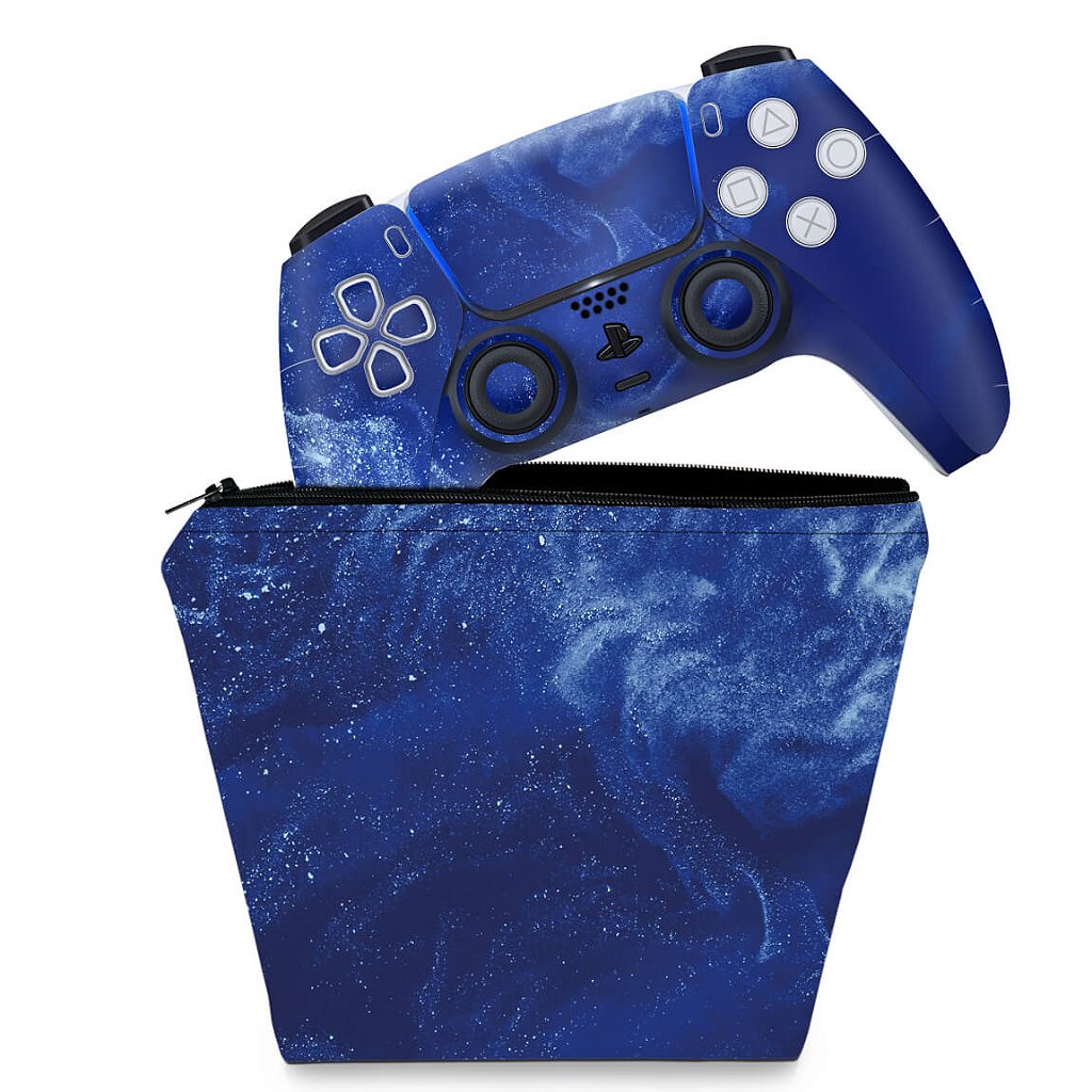 KIT Capa Case e Skin Anti-Rage PS5 Controle - Abstrato #106