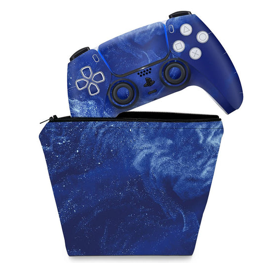 KIT Capa Case e Skin Anti-Rage PS5 Controle - Abstrato #106
