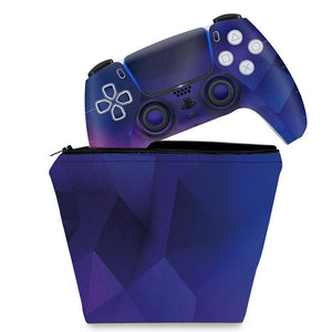 KIT Capa Case e Skin Anti-Rage PS5 Controle - Abstrato #92 - Pop Arte Skins