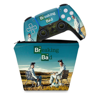 KIT Capa Case e Skin Anti-Rage PS5 Controle - Breaking Bad - Pop Arte Skins