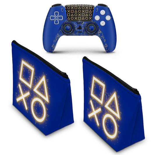 KIT Capa Case e Skin Anti-Rage PS5 Controle - Days Of Play Edição Limitada