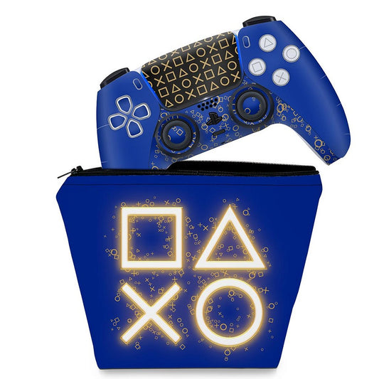 KIT Capa Case e Skin Anti-Rage PS5 Controle - Days Of Play Edição Limitada