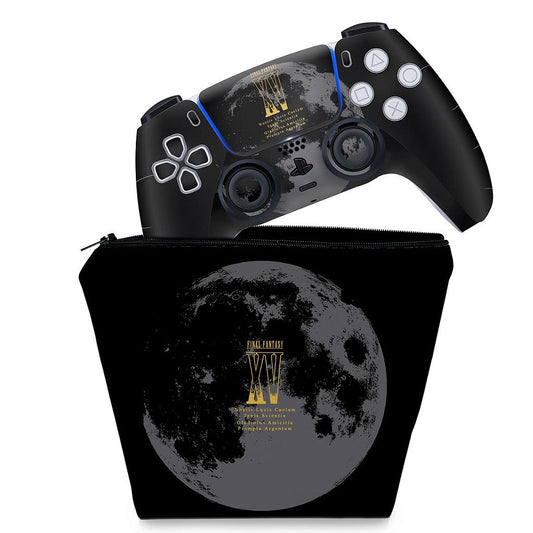 KIT Capa Case e Skin Anti-Rage PS5 Controle - Final Fantasy XV Bundle