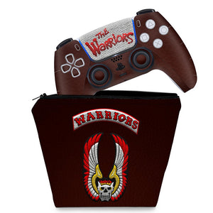 KIT Capa Case e Skin Anti-Rage PS5 Controle - The Warriors - Pop Arte Skins