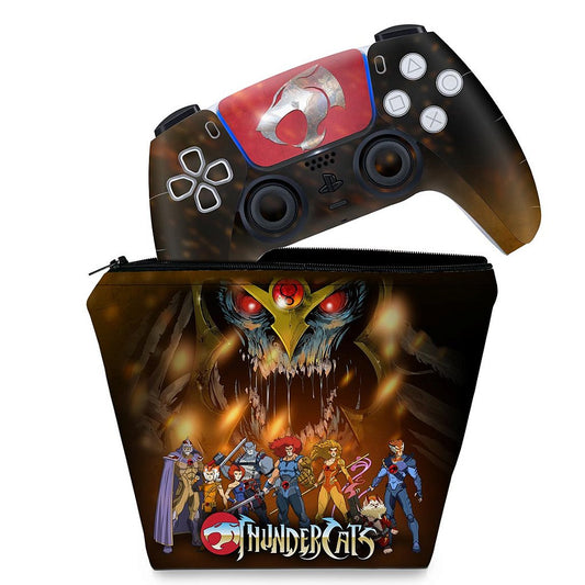 KIT Capa Case e Skin Anti-Rage PS5 Controle - Thundercats
