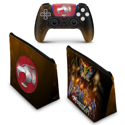 KIT Capa Case e Skin Anti-Rage PS5 Controle - Thundercats