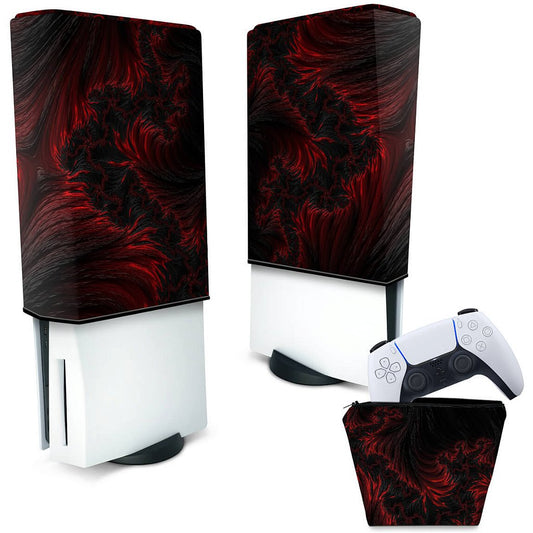 KIT Capa Anti Poeira e Case Controle PS5 Fat Vertical - Abstrato #96