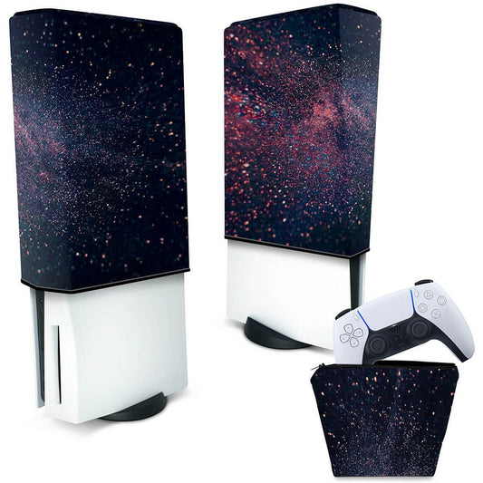 KIT Capa Anti Poeira e Case Controle PS5 Fat Vertical - Abstrato #97