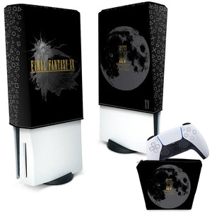 KIT Capa Anti Poeira e Case Controle PS5 Fat Vertical - Final Fantasy XV Bundle - Pop Arte Skins