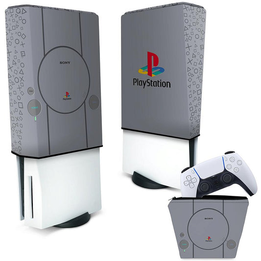 KIT Capa Anti Poeira e Case Controle PS5 Fat Vertical - Sony Playstation 1