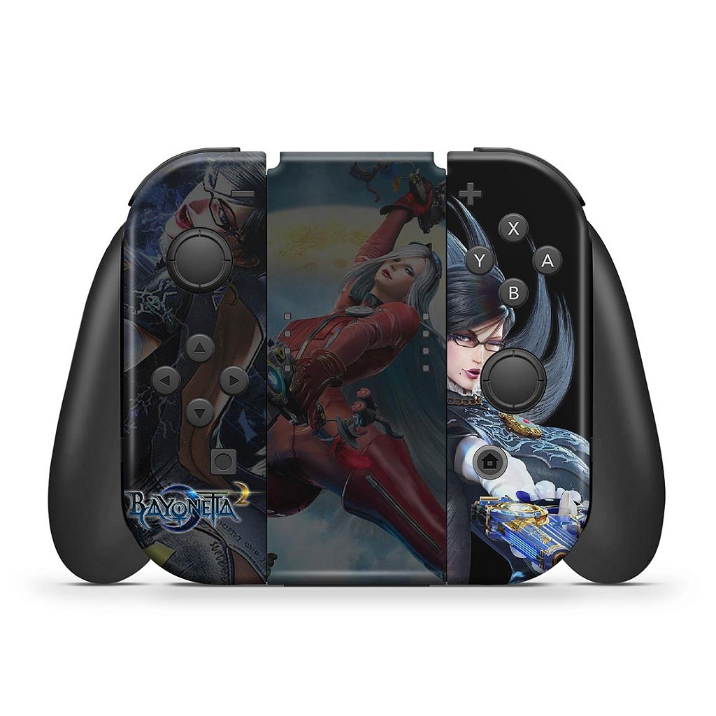 KIT Capa Anti Poeira e Skin Anti-Rage Nintendo Switch 1 Oled - Bayonetta 2 - Pop Arte Skins - foto 5