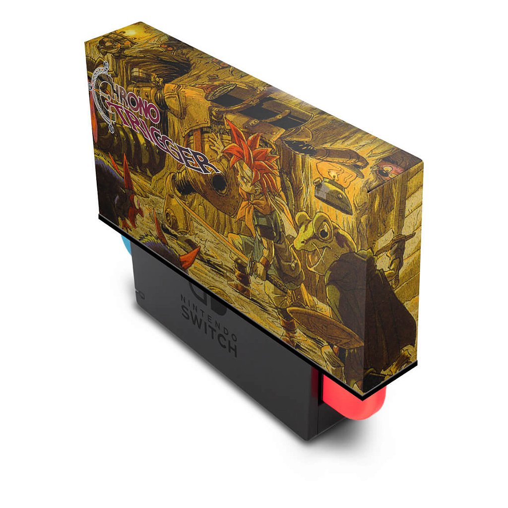 KIT Capa Anti Poeira e Skin Anti-Rage Nintendo Switch 1 Oled - Chrono Trigger - Pop Arte Skins - foto 2