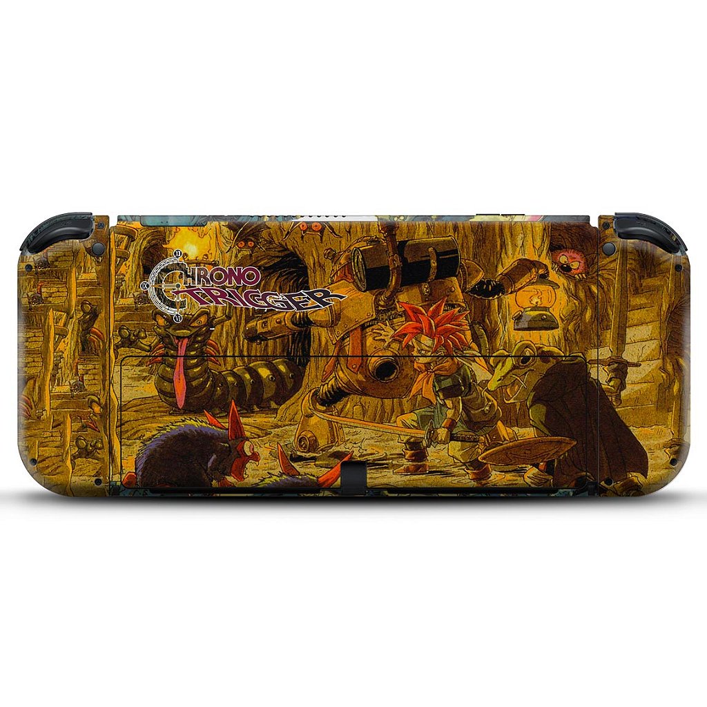 KIT Capa Anti Poeira e Skin Anti-Rage Nintendo Switch 1 Oled - Chrono Trigger - Pop Arte Skins - foto 4