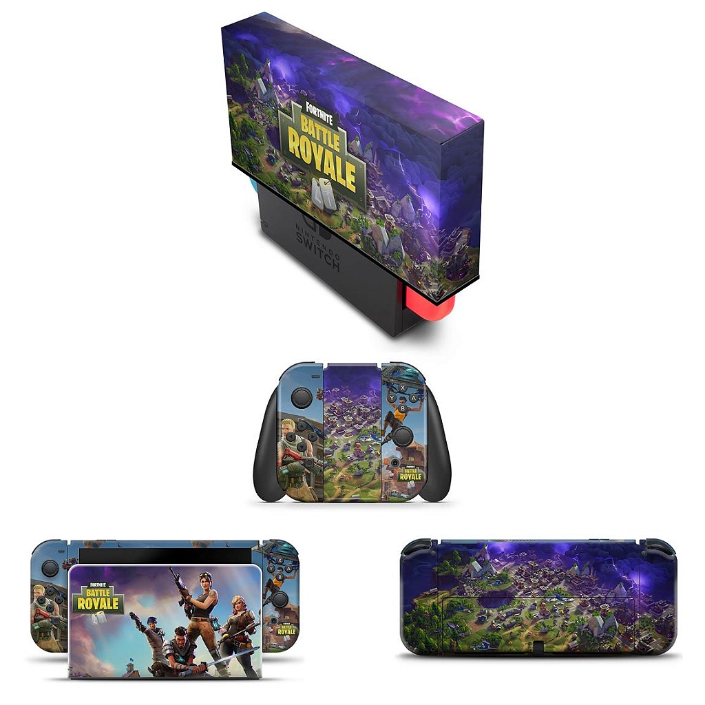 KIT Capa Anti Poeira e Skin Anti-Rage Nintendo Switch 1 Oled