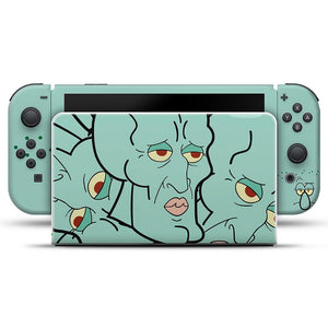 KIT Capa Anti Poeira e Skin Anti-Rage Nintendo Switch 1 Oled - Lula Molusco - Pop Arte Skins - foto 3