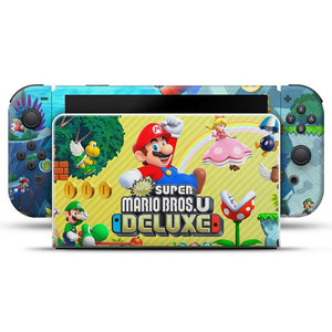 KIT Capa Anti Poeira e Skin Anti-Rage Nintendo Switch 1 Oled - New Super Mario Bros. U - Pop Arte Skins - foto 3
