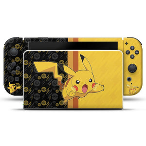 KIT Capa Anti Poeira e Skin Anti-Rage Nintendo Switch 1 Oled - Pikachu Pokemon - Pop Arte Skins - foto 3
