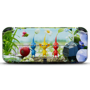 KIT Capa Anti Poeira e Skin Anti-Rage Nintendo Switch 1 Oled - Pikmin - Pop Arte Skins - foto 4