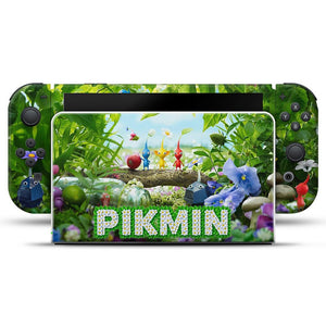 KIT Capa Anti Poeira e Skin Anti-Rage Nintendo Switch 1 Oled - Pikmin - Pop Arte Skins - foto 3
