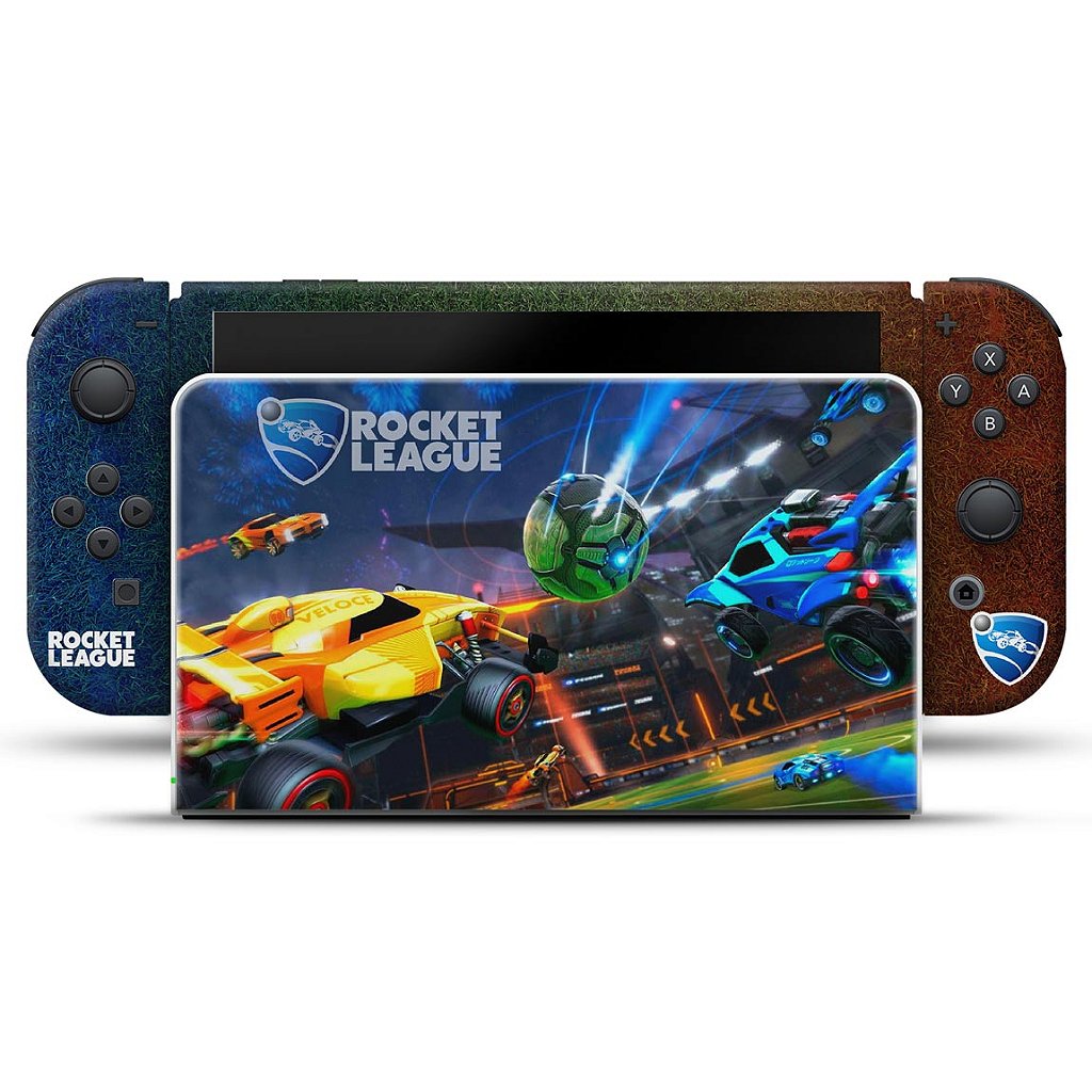 KIT Capa Anti Poeira e Skin Anti-Rage Nintendo Switch 1 Oled - Rocket League - Pop Arte Skins - foto 3