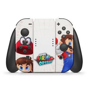 KIT Capa Anti Poeira e Skin Anti-Rage Nintendo Switch 1 Oled - Super Mario Odyssey - Pop Arte Skins - foto 5