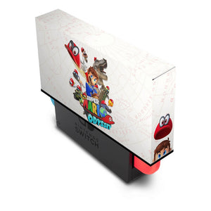 KIT Capa Anti Poeira e Skin Anti-Rage Nintendo Switch 1 Oled - Super Mario Odyssey - Pop Arte Skins - foto 2