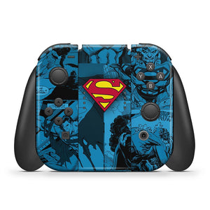 KIT Capa Anti Poeira e Skin Anti-Rage Nintendo Switch 1 Oled - Superman Comics - Pop Arte Skins - foto 5