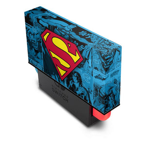 KIT Capa Anti Poeira e Skin Anti-Rage Nintendo Switch 1 Oled - Superman Comics - Pop Arte Skins - foto 2