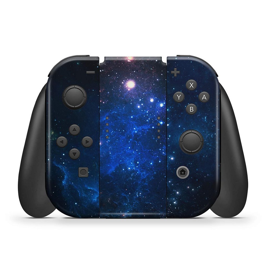 KIT Capa Anti Poeira e Skin Anti-Rage Nintendo Switch 1 Oled - Universo Cosmos - Pop Arte Skins - foto 5
