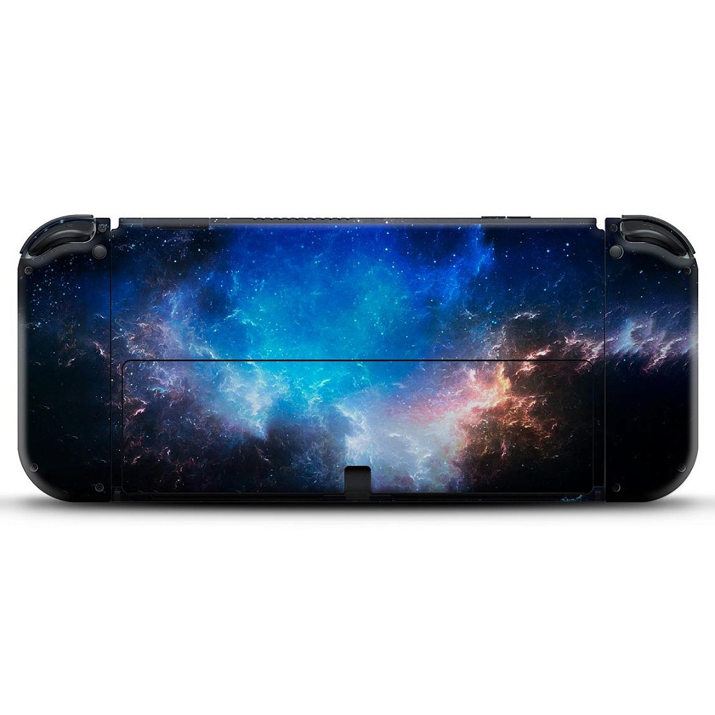 KIT Capa Anti Poeira e Skin Anti-Rage Nintendo Switch 1 Oled - Universo Cosmos - Pop Arte Skins - foto 4