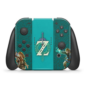KIT Capa Anti Poeira e Skin Anti-Rage Nintendo Switch 1 Oled - Zelda Tears of the Kingdom - Pop Arte Skins - foto 5