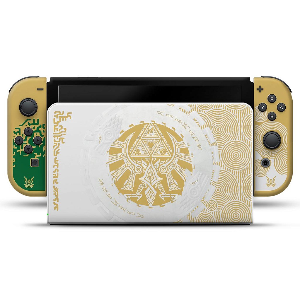 KIT Capa Anti Poeira e Skin Anti-Rage Nintendo Switch 1 Oled - Zelda Tears of the Kingdom Edition - Pop Arte Skins - foto 3