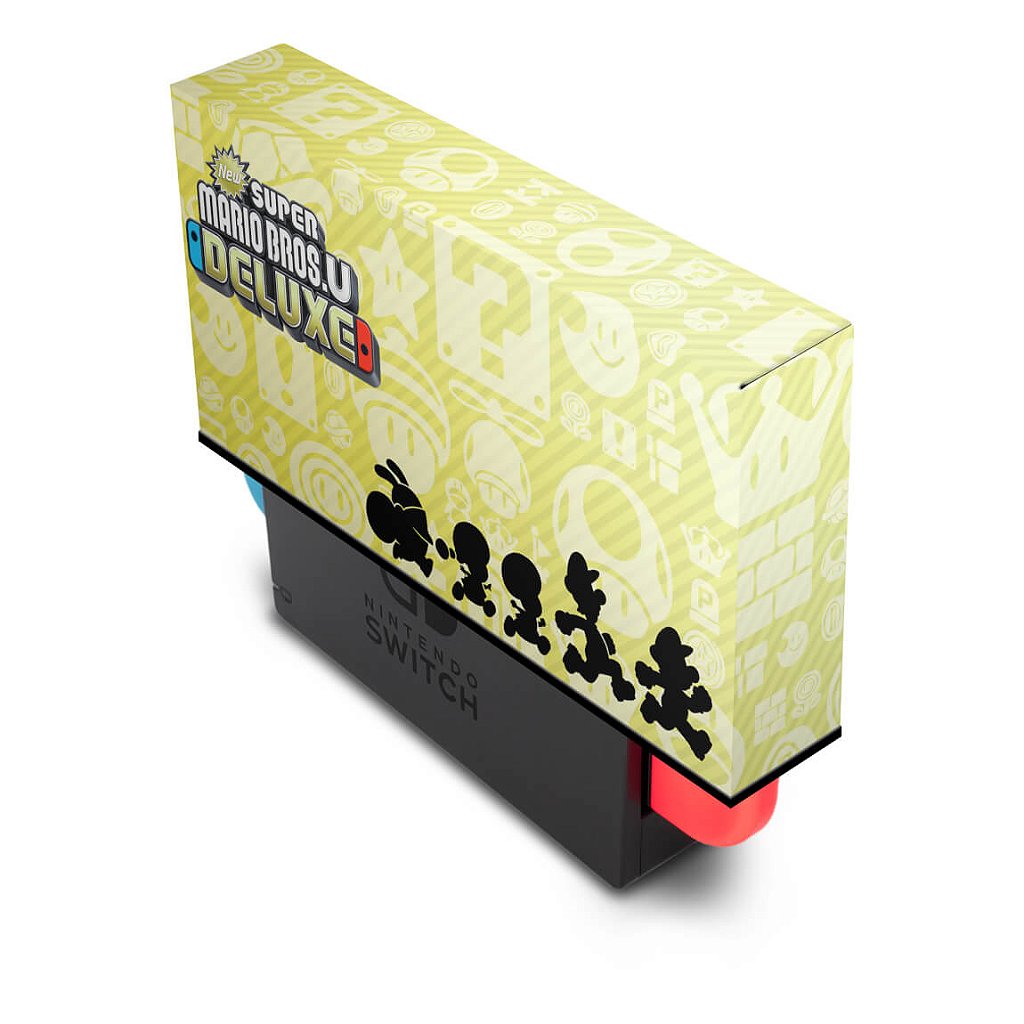 KIT Capa Anti Poeira e Skin Anti-Rage Nintendo Switch 1 - New Super Mario Bros. U - Pop Arte Skins - foto 2