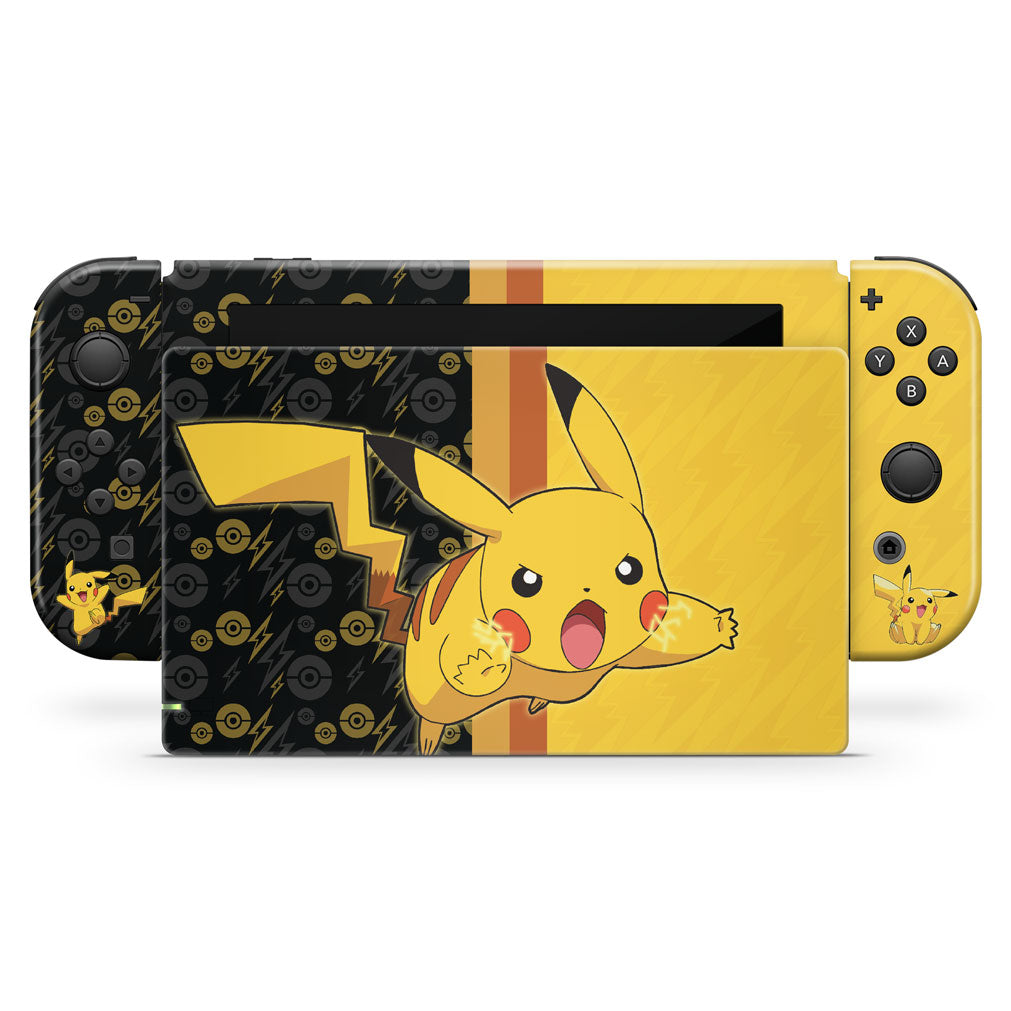 KIT Capa Anti Poeira e Skin Anti-Rage Nintendo Switch 1 - Pikachu Pokemon - Pop Arte Skins - foto 3