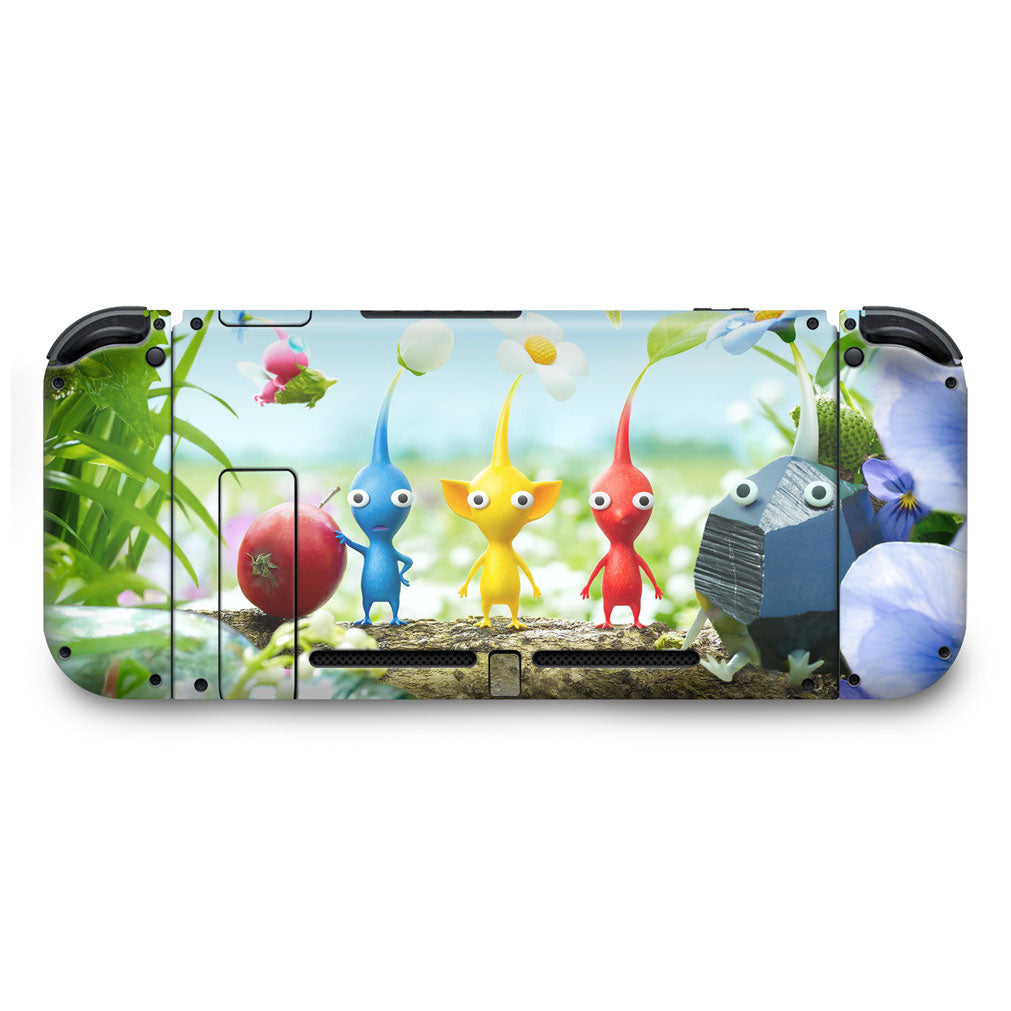 KIT Capa Anti Poeira e Skin Anti-Rage Nintendo Switch 1 - Pikmin - Pop Arte Skins - foto 4