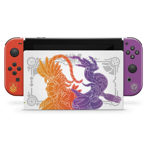 KIT Capa Anti Poeira e Skin Anti-Rage Nintendo Switch 1 - Pokémon Scarlet e Violet - Pop Arte Skins - foto 3