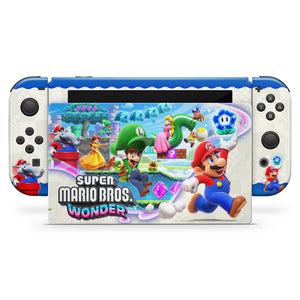 KIT Capa Anti Poeira e Skin Anti-Rage Nintendo Switch 1 - Super Mario Bros. Wonder - Pop Arte Skins - foto 3