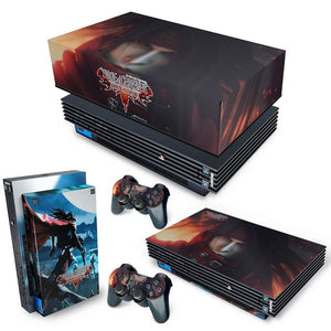 KIT Capa Anti Poeira e Skin Anti-Rage PS2 Fat - Final Fantasy VII