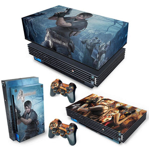 KIT Capa Anti Poeira e Skin Anti-Rage PS2 Fat - Resident Evil 4