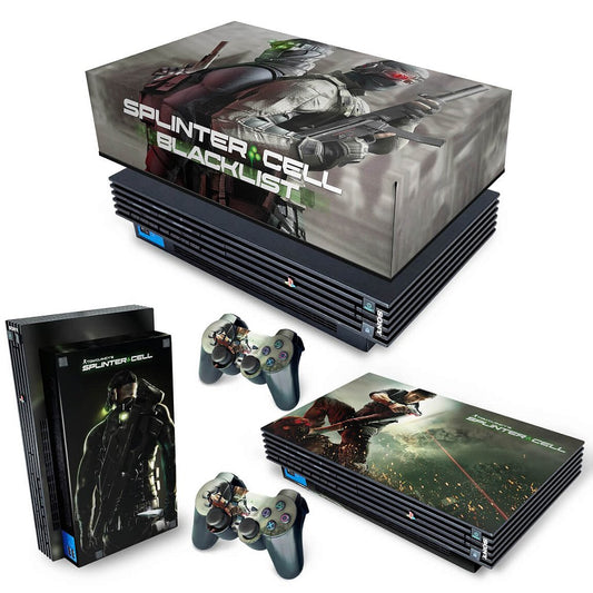 KIT PS2 Fat Skin e Capa Anti Poeira - Splinter Cell