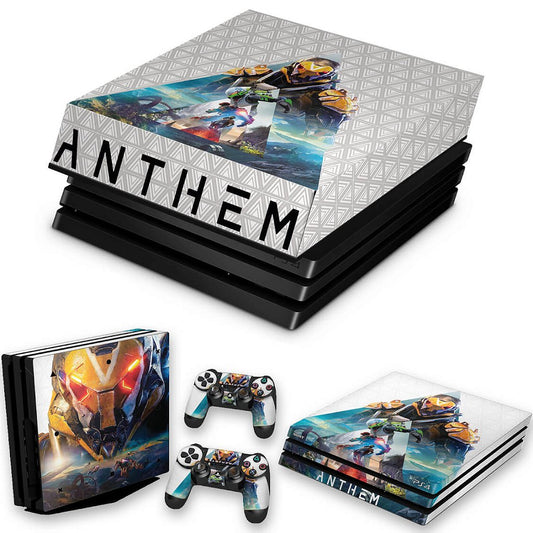 KIT PS4 Pro Skin Anti-Rage e Capa Anti Poeira - Anthem