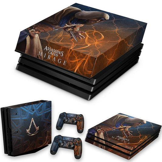 KIT PS4 Pro Skin e Capa Anti Poeira - Assassin's Creed Mirage